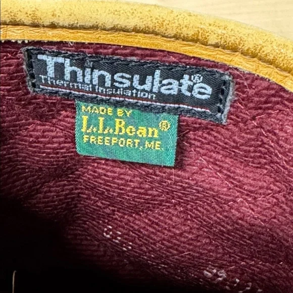 L.L. Bean Vintage Lounger GORE-TEX brown and tan Maine hunting rubber Boots
